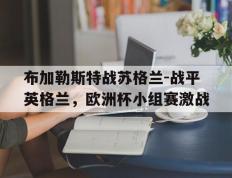 开云电子-布加勒斯特战苏格兰-战平英格兰，欧洲杯小组赛激战